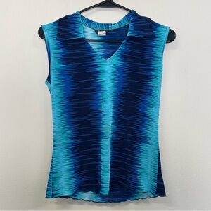 Vibrant Blue Sleeveless Tank Top